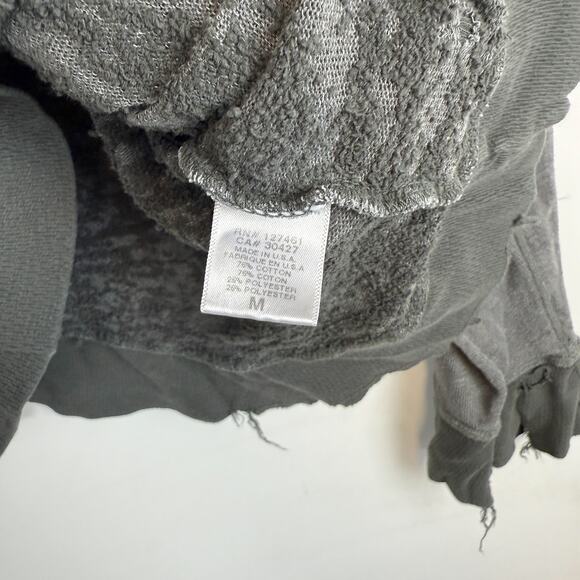 Wildfox Island Addict Distressed Sweatshirt Gray - M - Picture 7 of 10
